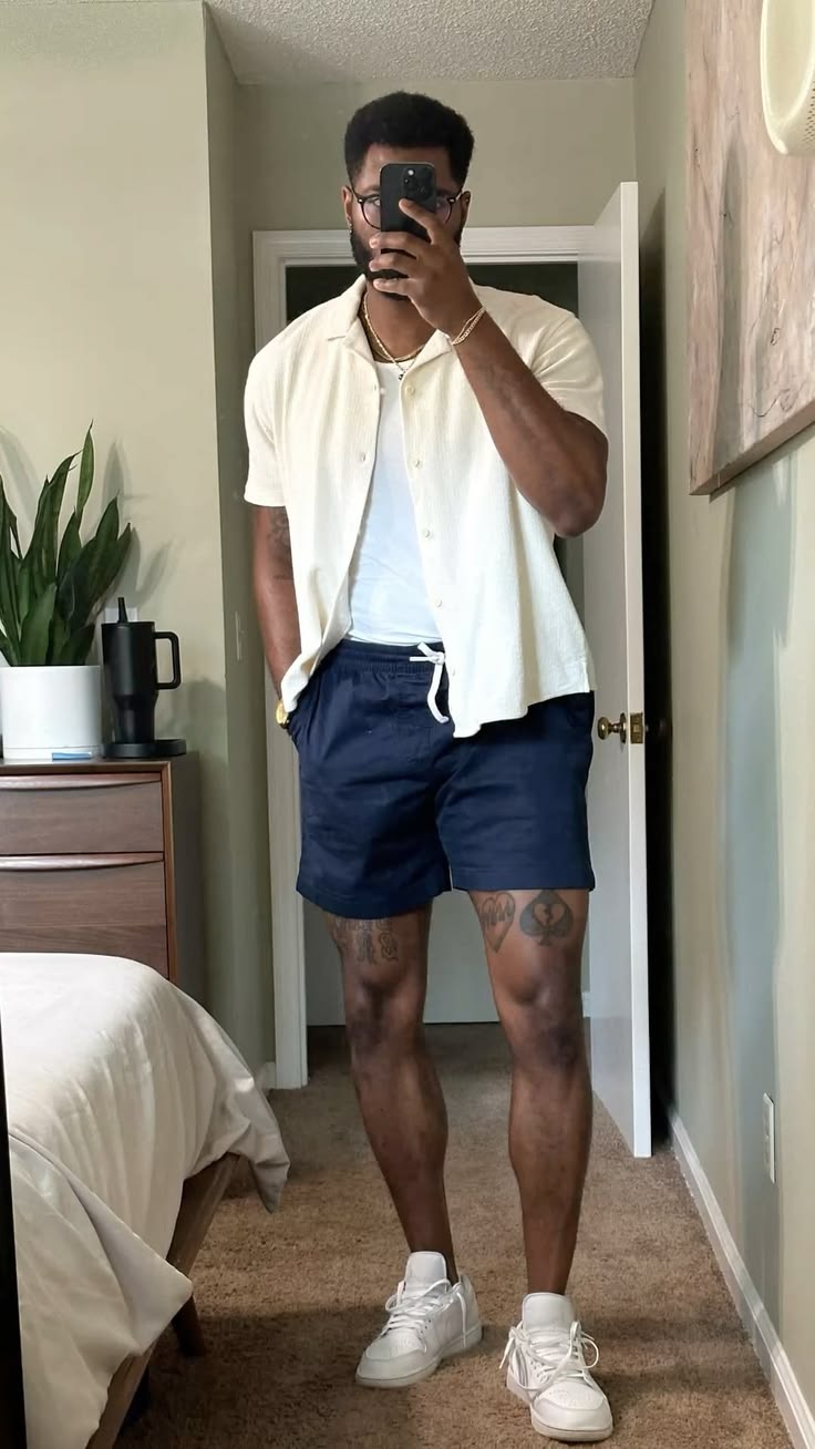 Linen Drawstring Shorts